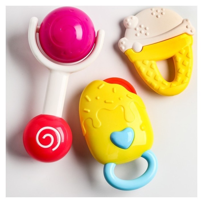 

Набор погремушек Мороженое с прорезывателем