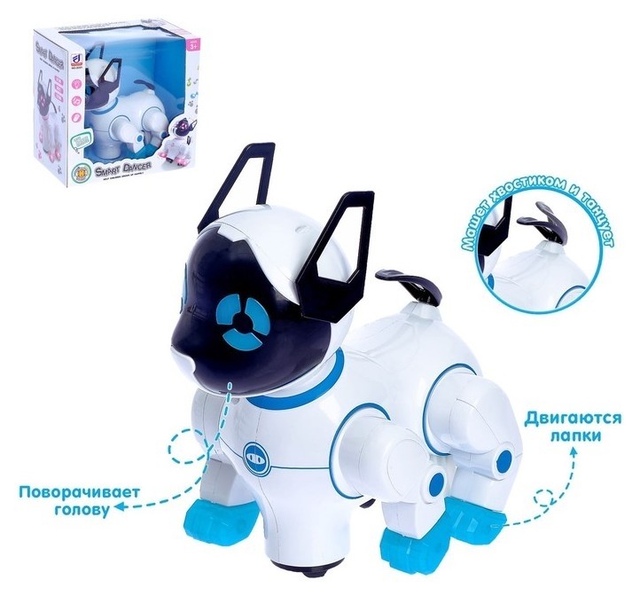 Игрушка-робот «Кошечка», работает от батареек, световые и звуковые эффекты, танцует, цвета микс