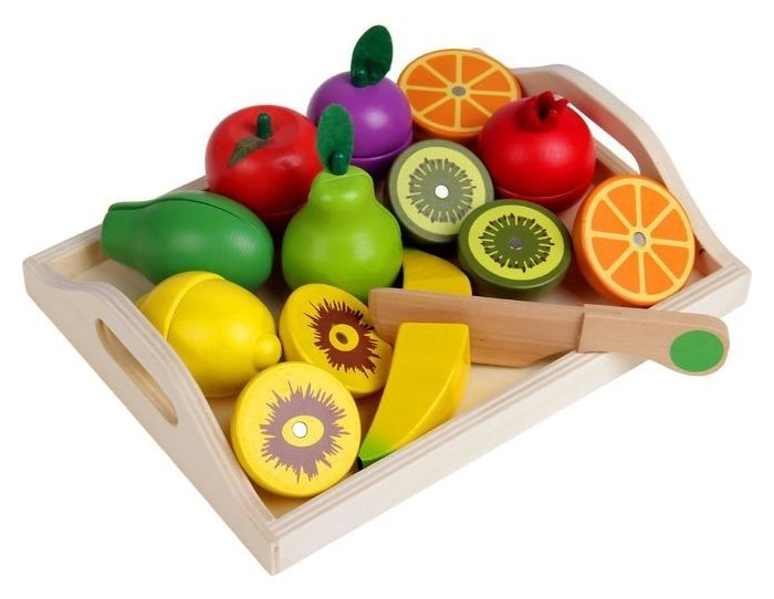 Набор игровой Солнечные фрукты, на подносе