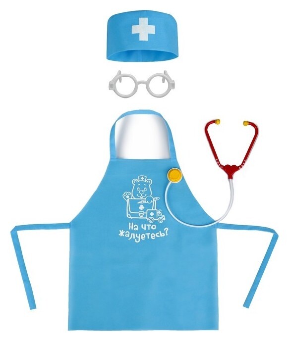 Игровой набор Доктор с фартуком и аксессуарами  Zabiaka