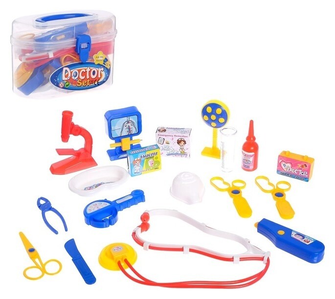 Набор доктора Здоровье в чемоданчике,18 предметов  