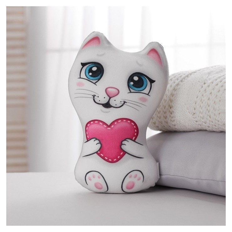 

Игрушка антистресс «Кошечка с сердечком», Разноцветный