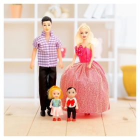 Набор кукол Семья с детками 