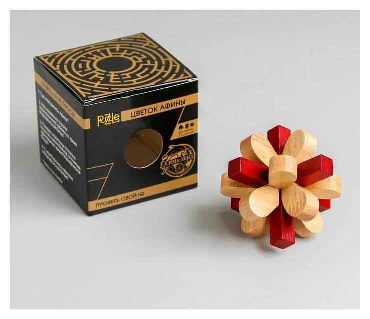 Головоломка деревянная Игры разума Цветок Афины Interpuzzles