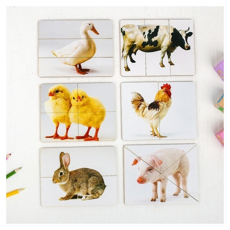 Разрезные картинки Домашние животные  Smile Decor