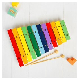 Музыкальная игрушка «Ксилофон», 12 тонов, 2 палочки Лесная мастерская