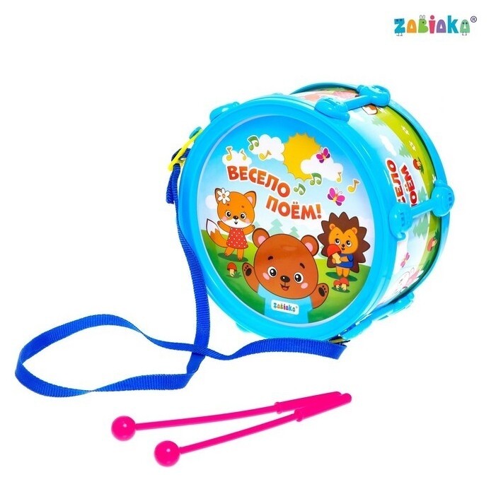 Игрушка барабан Весело поём!  Zabiaka
