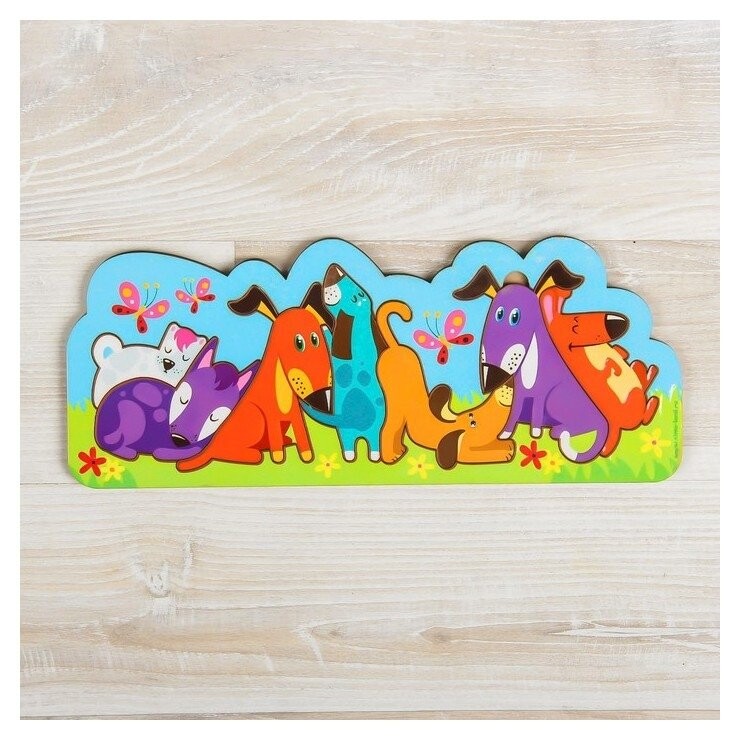 Головоломка Собачки, 25 х 10 см  Лесная мастерская