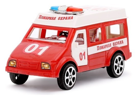 Машина инерционная автобус Пожарная охрана
