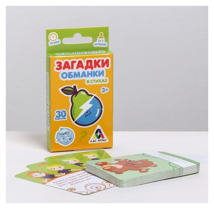 

Настольная игра весёлая "Загадки для детей"