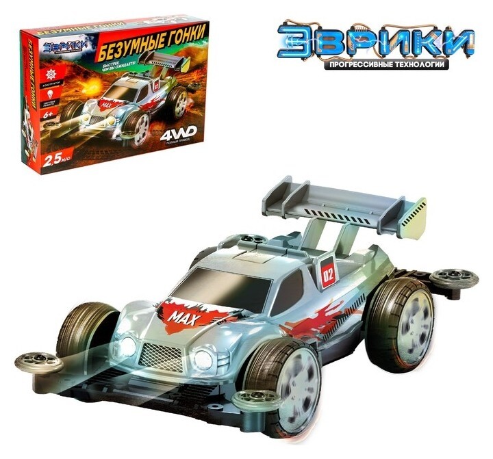 Электронный конструктор Безумные гонки  Эврики