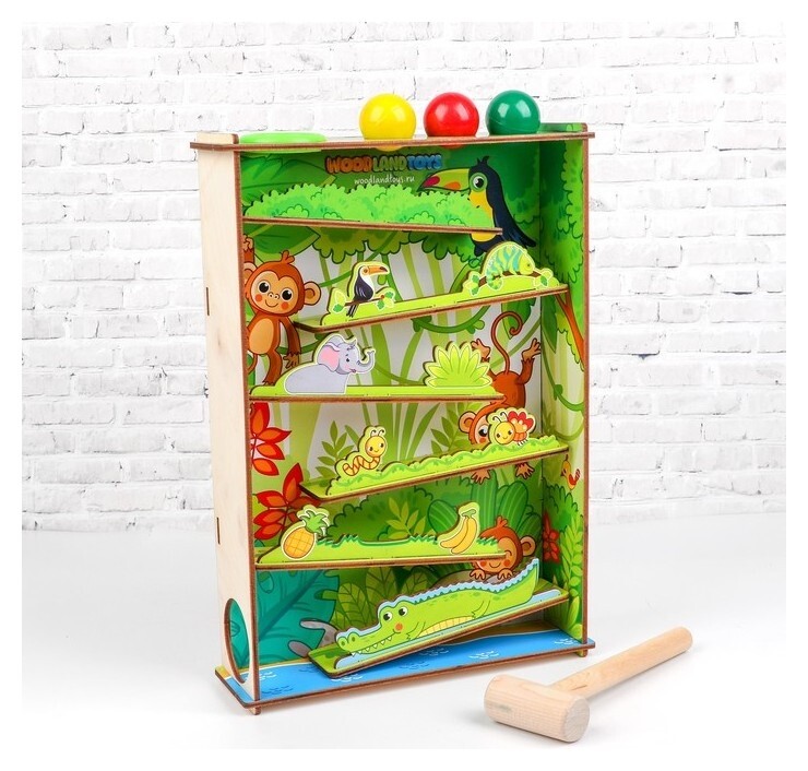 Стучалка «Горки джунгли»  Woodlandtoys
