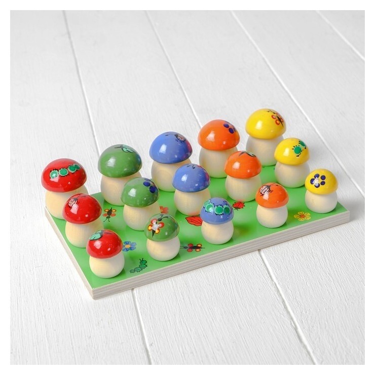 Игра Грибочки на полянке, 15 шт.  