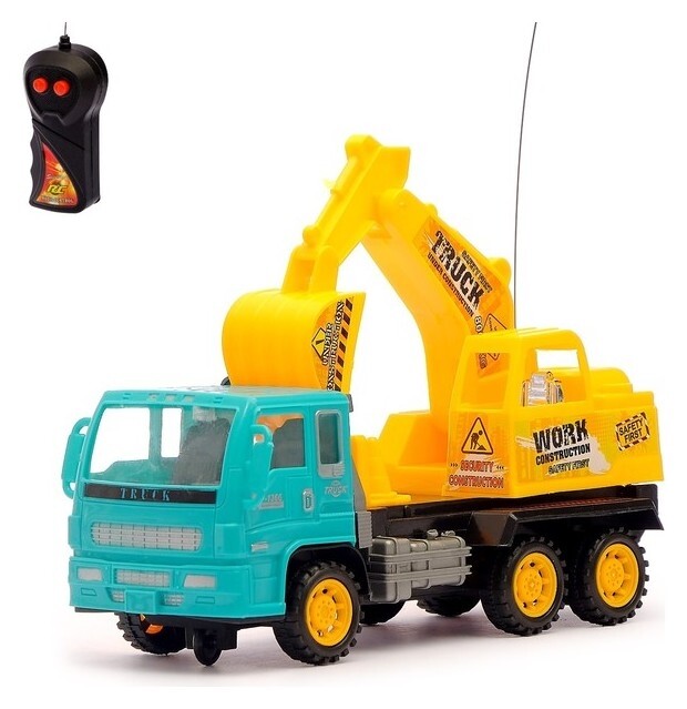 Грузовик радиоуправляемый «Экскаватор», работает от батареек  Автоград
