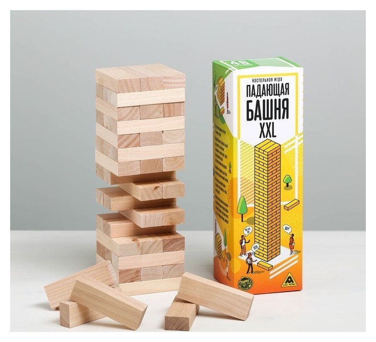 

Падающая башня XXL, 48 брусков