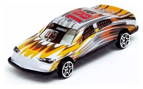 Машина металлическая с огненным рисунком Рейсинг 