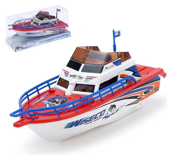 Катер «Морской патруль» звуковые эффекты, работает от батареек  