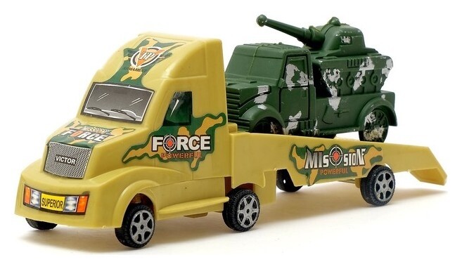 Машина инерционная «Вооружённые силы» с маленькой машинкой  