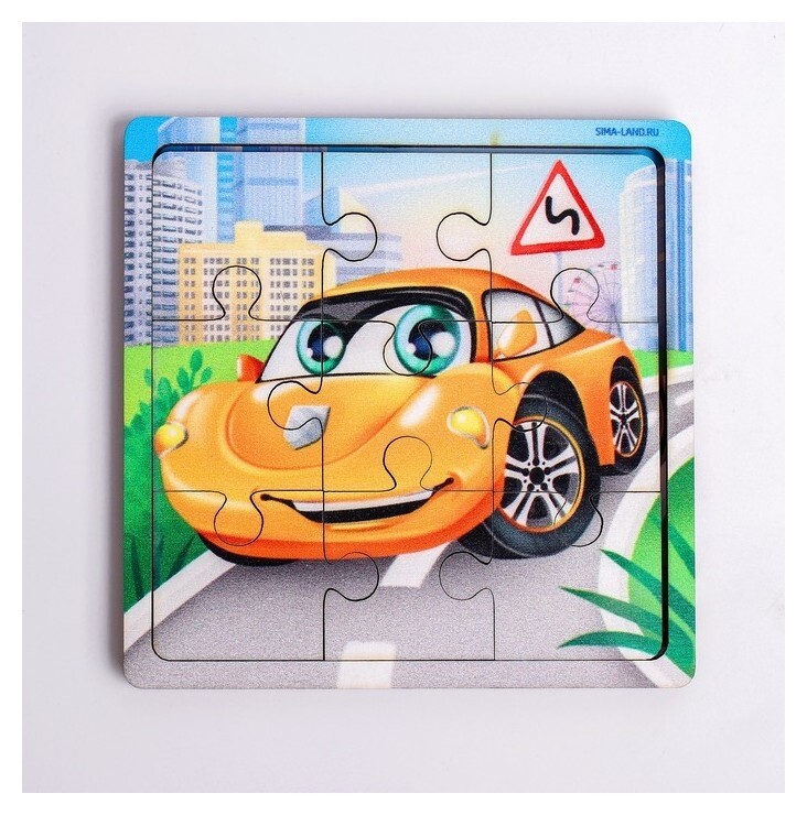 Пазл «Машина», 9 деталей  Лесная мастерская