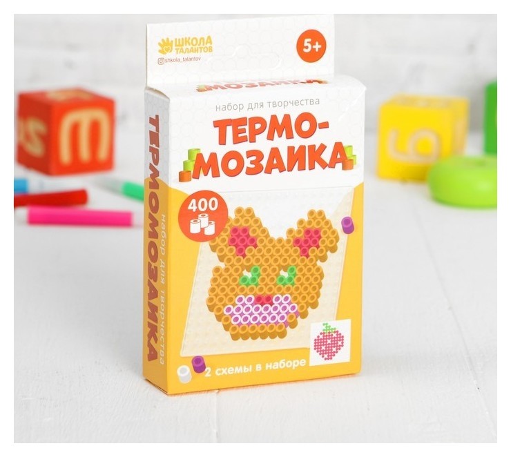 

Термомозаика Медвежонок с пинцетом