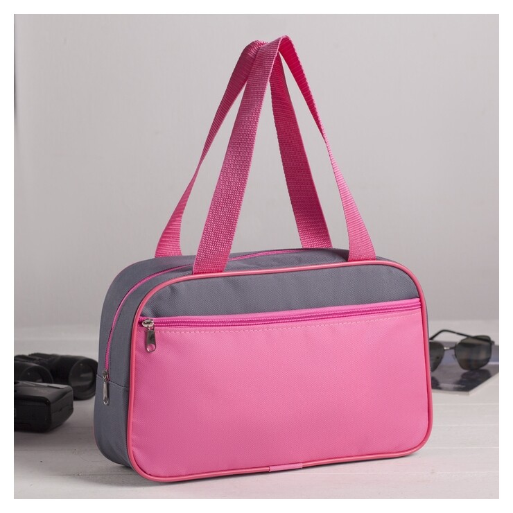 Сумка для обуви цвет розовый с серым  ЗФТС