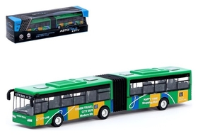Автобус металлический «Городской транспорт» инерционный, масштаб 1:64 Автоград