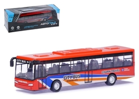 Автобус металлический «Междугородний» инерционный, масштаб 1:43 Автоград