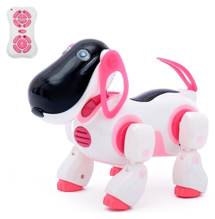 Робот радиоуправляемый, интерактивный «Киберпес Ки-Ки», цвет розовый  Tongde