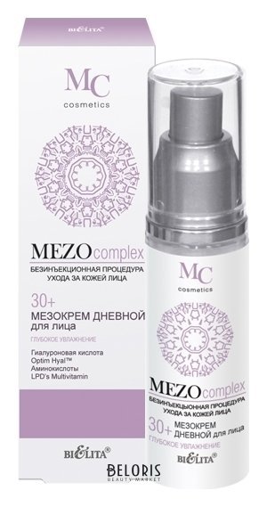 Крем для лица дневной МезоКрем Глубокое увлажнение 30+ Белита - Витекс MEZOcomplex