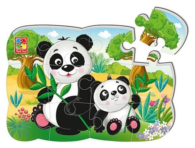 Магнитный пазл 12 элементов «Пандочка» Vladi toys