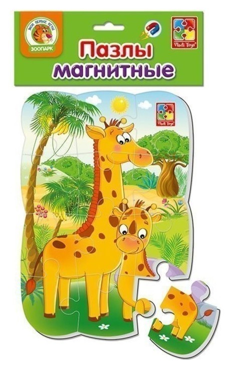 Магнитный пазл «Жирафик», 12 элементов Vladi toys