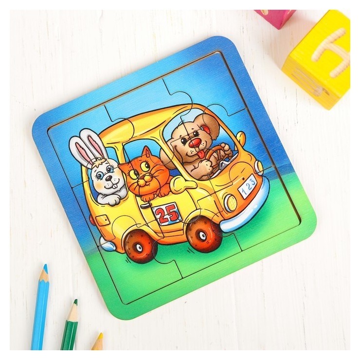 

Пазл Автобус со зверушками