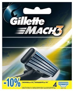 Сменные кассеты Mach 3 Gillette