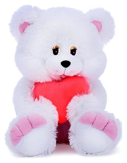 Мягкая игрушка Медведь с сердцем, 35 см отзывы