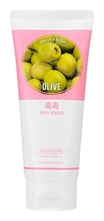 Очищающая пенка с оливой, увлажняющая Daily Fresh Olive Cleansing Foam  Holika Holika