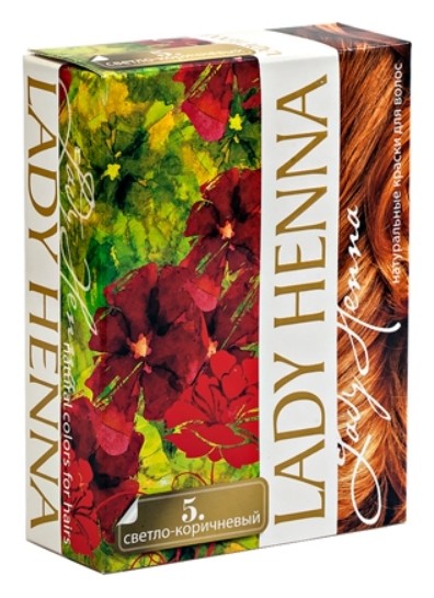 Тон 5 Светло-коричневый  Lady Henna