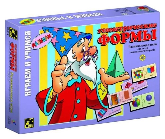 Игра развивающая Геометрические формы  Step puzzle