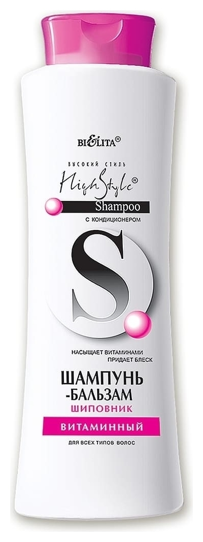Шампунь-бальзам для всех типов волос с шиповником витаминный