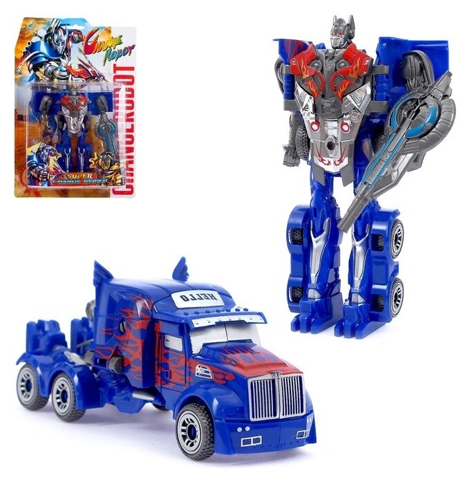 Робот-трансформер Оптимус с бластером  