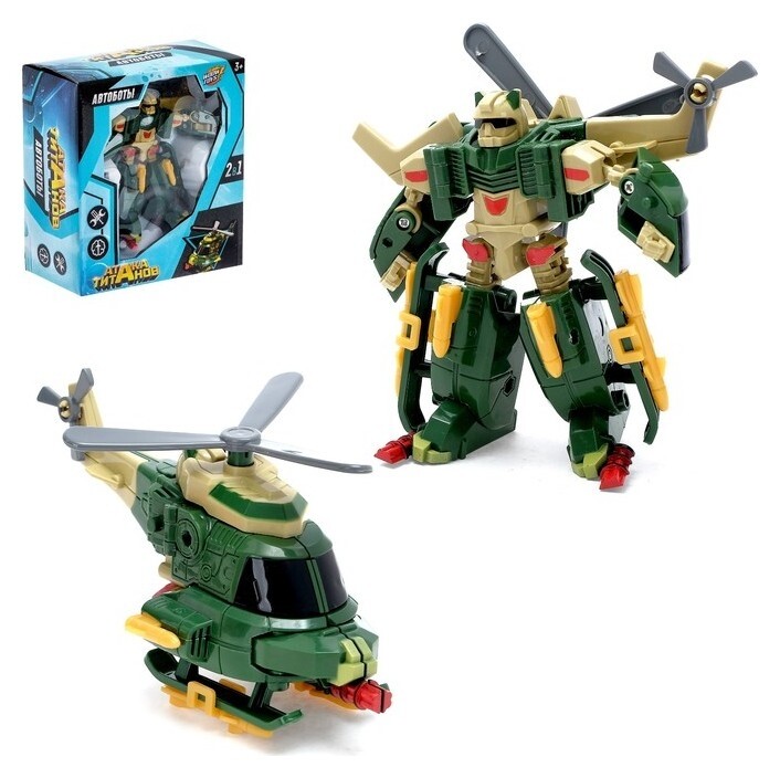 Робот-трансформер Авиабот зеленый  Woow toys