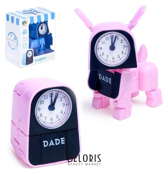 Робот-часы Щенок трансформируется в будильник Dade Toys