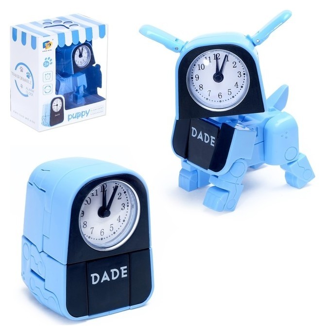 Робот-часы Щенок трансформируется в будильник Dade Toys