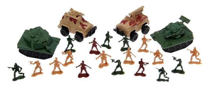 Набор солдатиков Автоштурм с техникой  