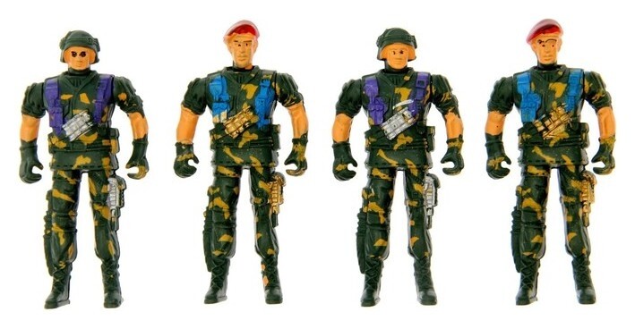 Набор солдатиков Спецназ 4 шт.  