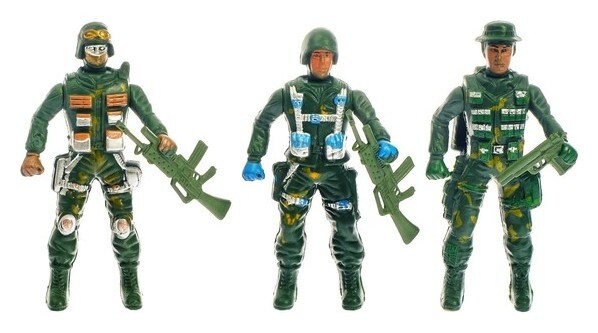 Набор солдатиков Спецназ 3 шт.  