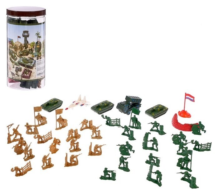 Набор солдатиков Войско 37 предметов 