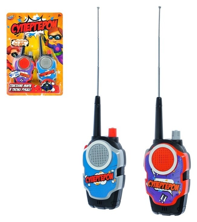 Набор раций Супергерои работает от батареек  Woow toys