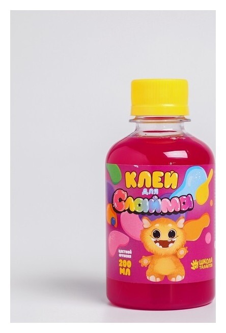 Клей для слайма фуксия  Школа талантов