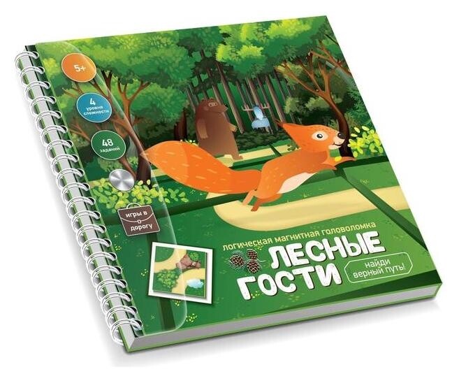 Игра магнитная головоломка Лесные гости. Найди верный путь  Десятое королевство