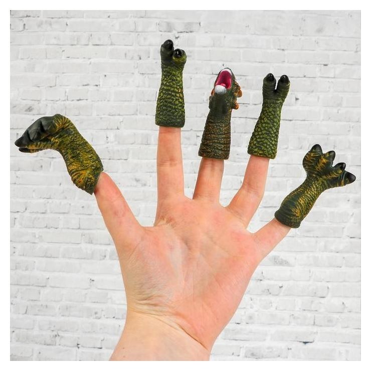 Фигурки на пальцы пальчиковый театр Динозавр